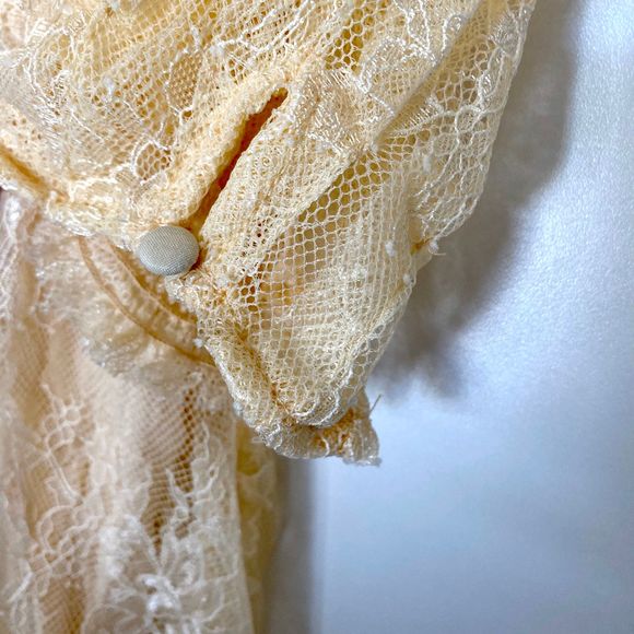 Free People Secret Admirer Blouse In Eggnog - Picture 9 of 16